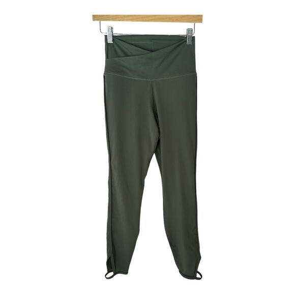 Nike Olive Green Dri-Fit Yoga High Rise 7/8 Length DA2307 Leggings Tights S - Picture 2 of 10